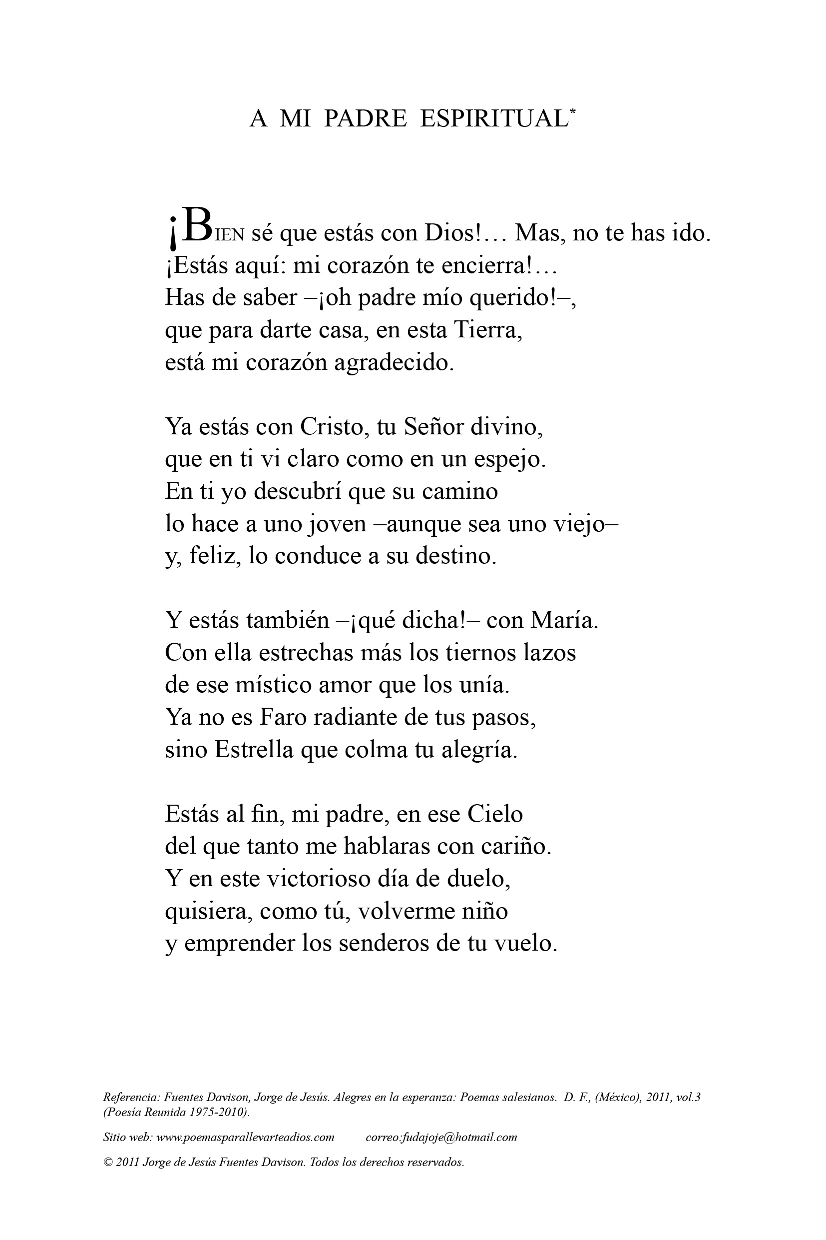 P. Jorge de Jesús Fuentes Davison
